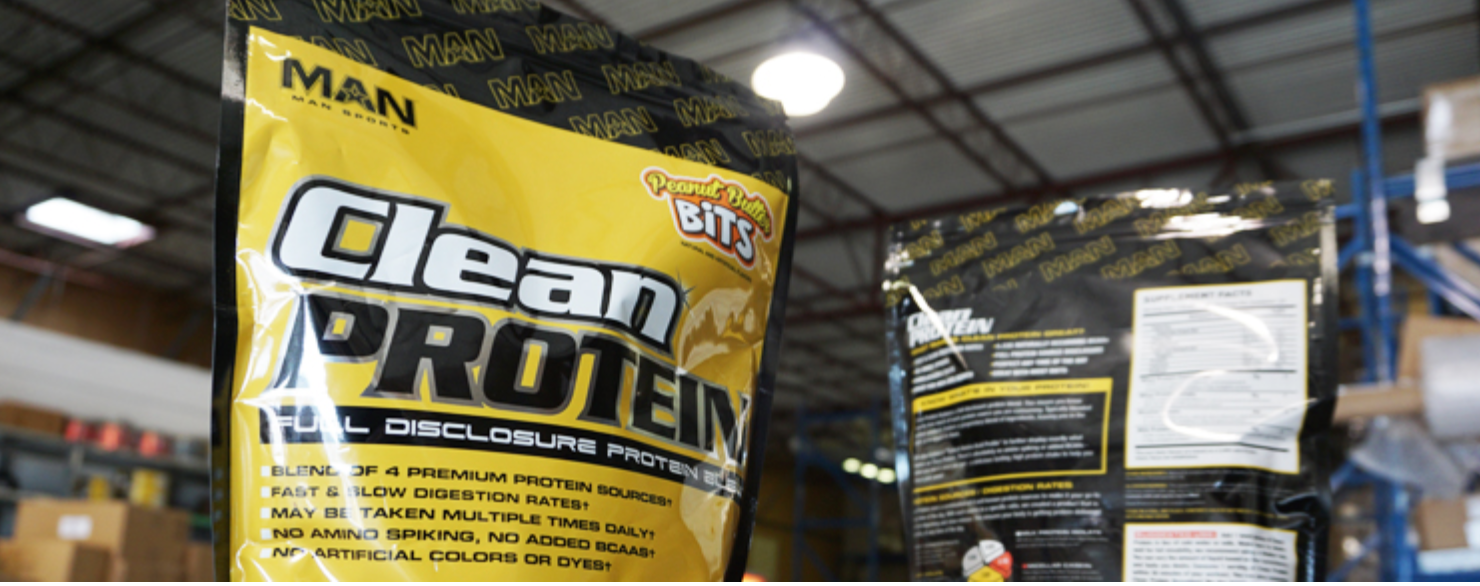 Man sports clean protein online