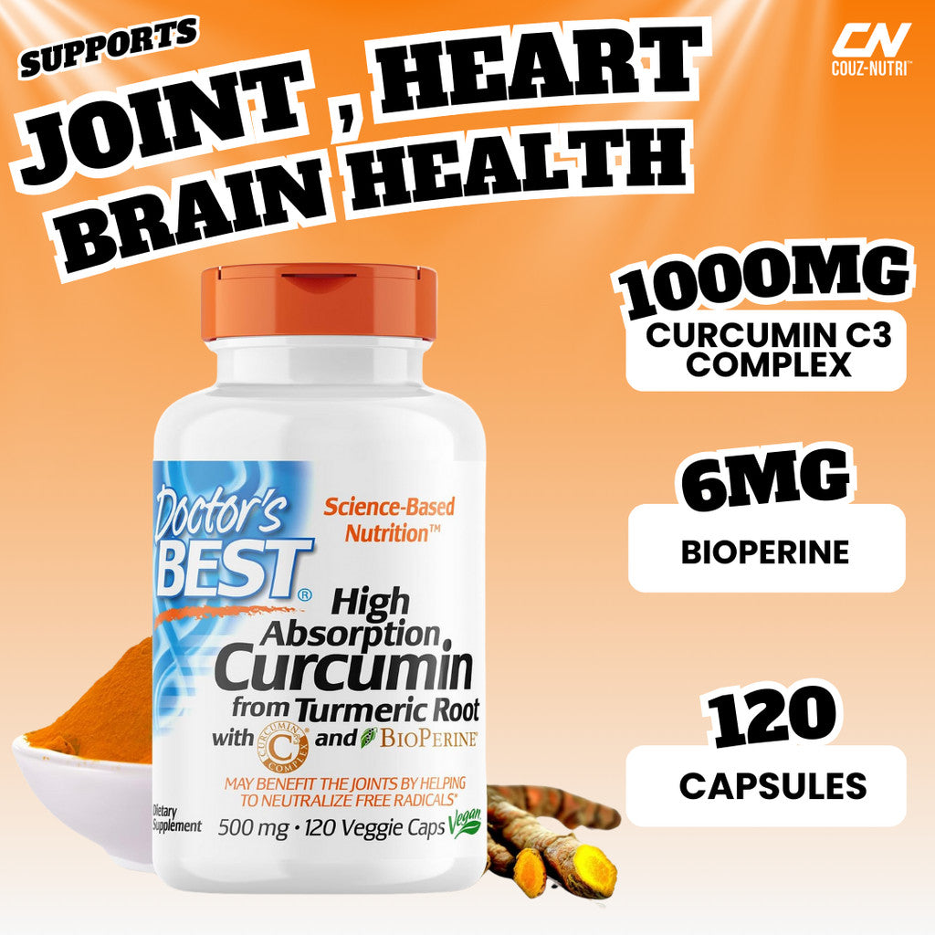 Doctor's Best, High Absorption Curcumin, Support Joint, Heart & Brain Health