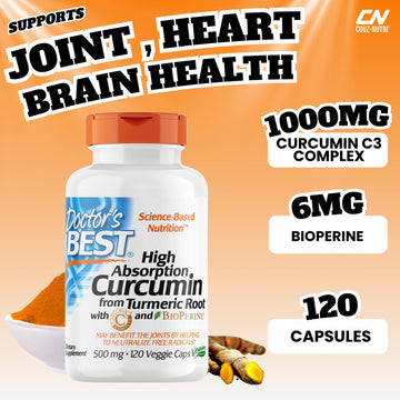 Doctor's Best, High Absorption Curcumin, Support Joint, Heart & Brain Health