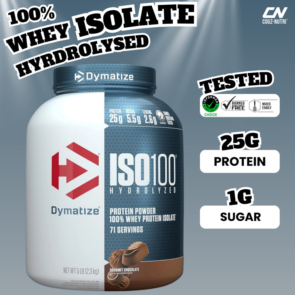 Dymatize, ISO 100 Hydrolyzed, Whey Isolate Protein Powder, Build Muscle , Recovery , Gain Weight , Lose Weight