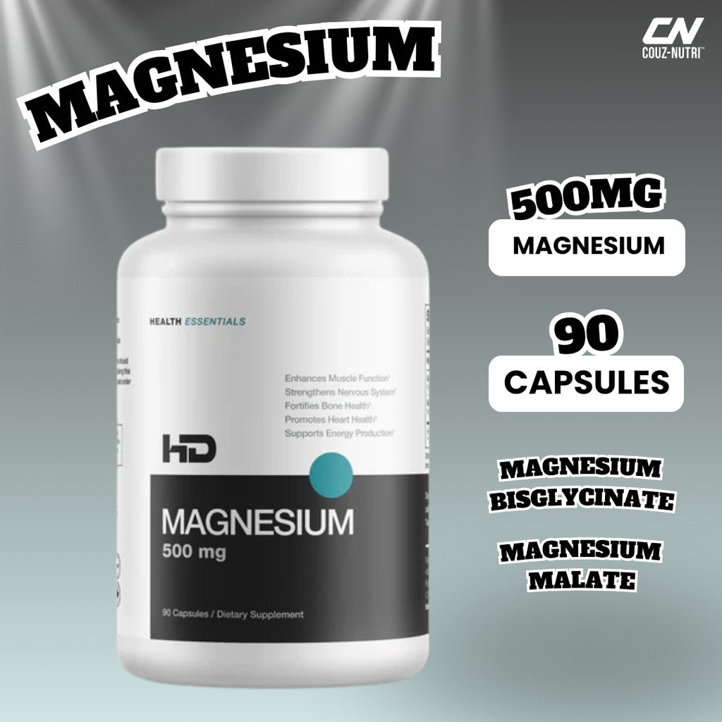 HD Muscle Magnesium 500mg - 90 Capsules