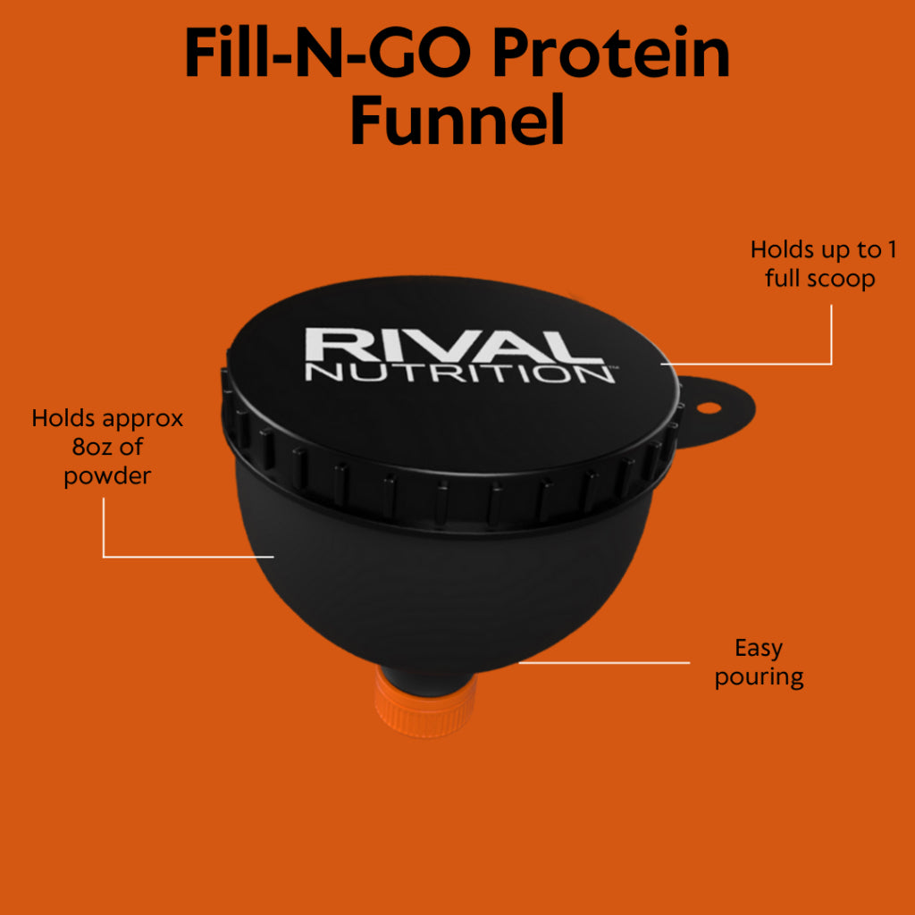 Rival Nutrition Fill-N-Go Protein Funnel (Black)