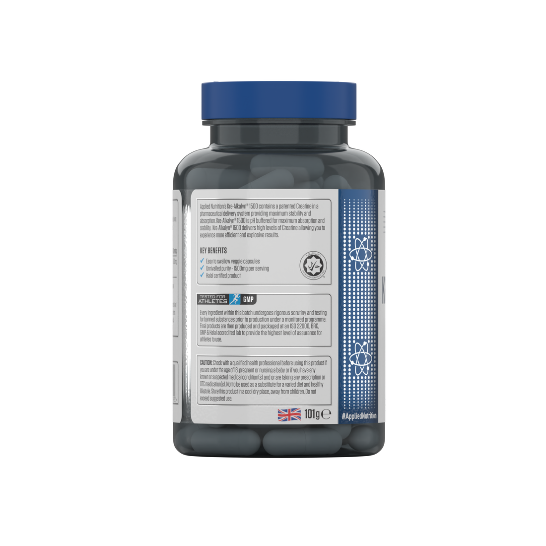 Applied Nutrition KRE-ALKALYN 1500 (Halal) 120 Veg Cap (60 Servings)