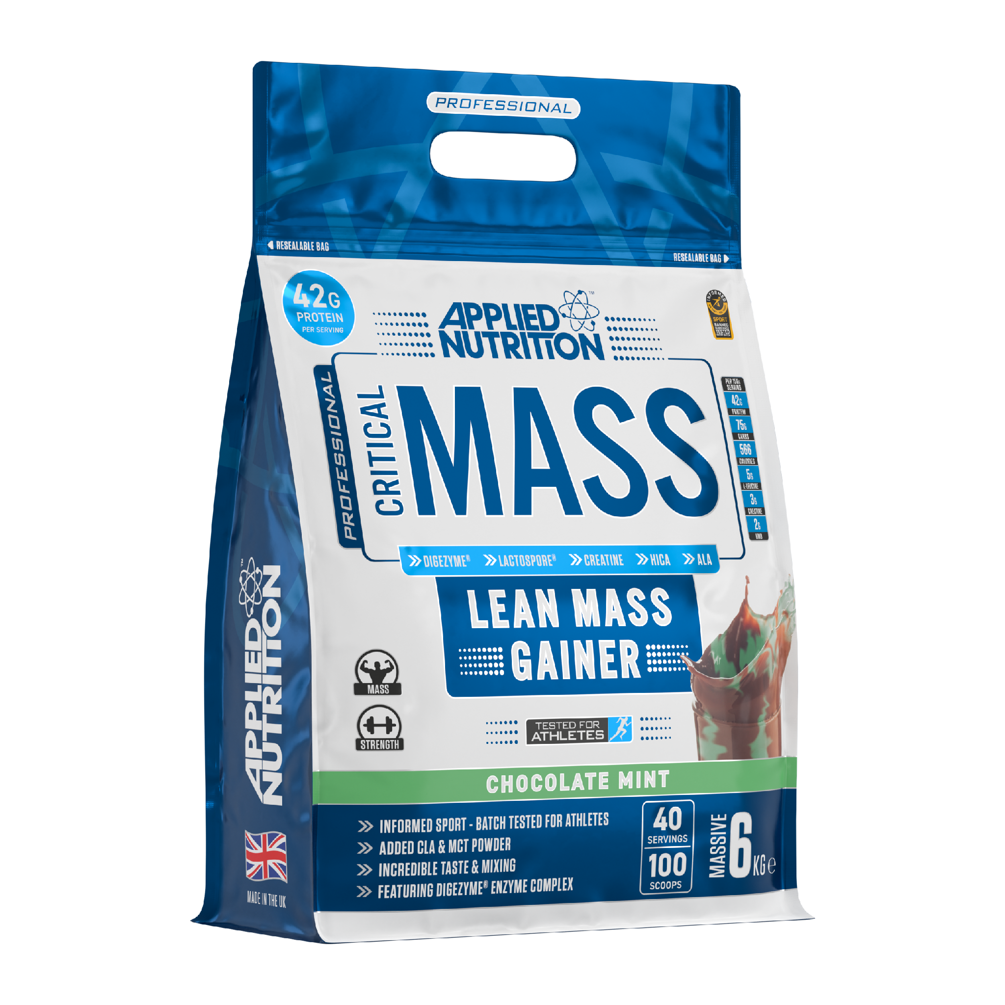 Applied Nutrition Critical Mass Professional 6kg - Lean Mass Gainer (40 Servings)