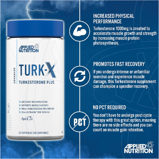 Applied Nutrition TURK-X | Turkesterone Plus Capsules ( 30 Servings )