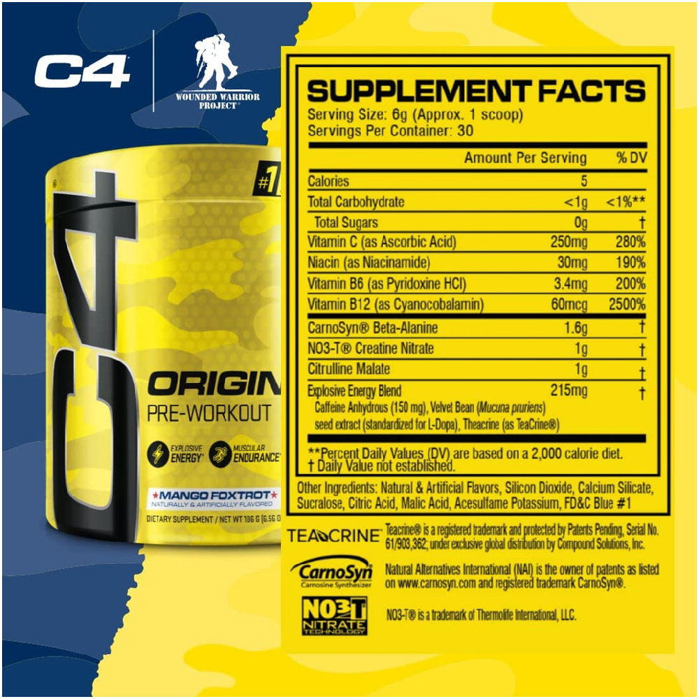 Cellucor C4 Original Pre-Workout -  30 Servings