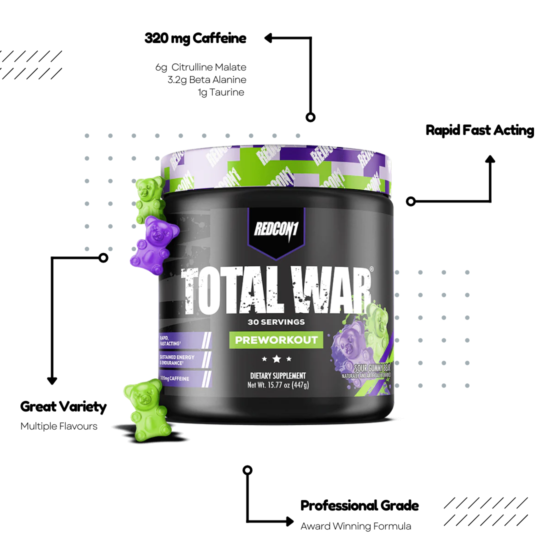 Redcon1 TOTAL WAR® - PRE-WORKOUT ( 30 SERVINGS )