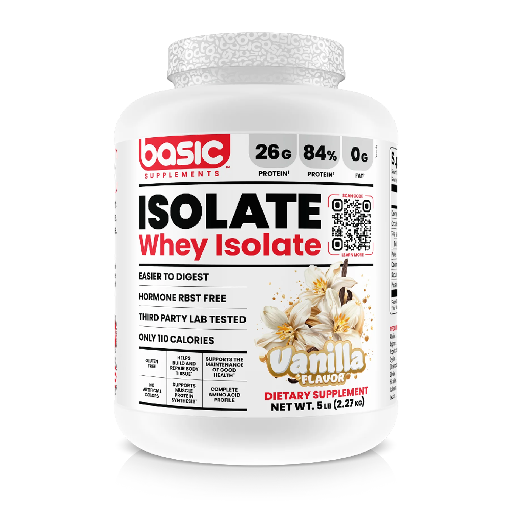 Basic Supplements Whey Isolate 2lbs - 5lbs