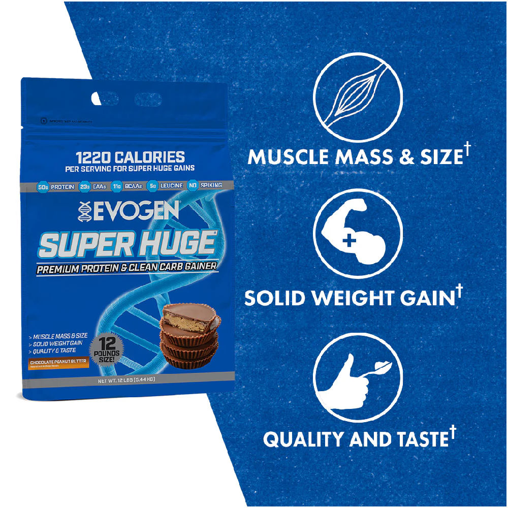 Evogen SUPERHUGE Mass Gainer ( 12lbs )