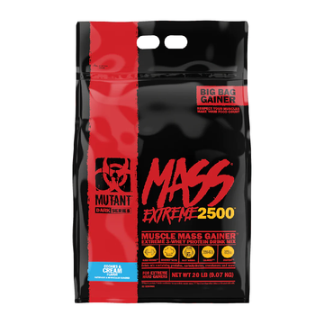 Mutant MASS EXTREME 2500, Mass Gainer For Extreme Hard Gainers - 6lbs, 12lbs & 20 lbs