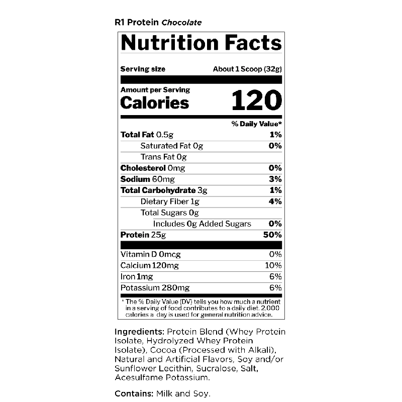 Rule One Protein Whey Isolate / Hydrolysate 2lbs (28 - 30 Servings) - 5lbs (60 - 76 Servings)