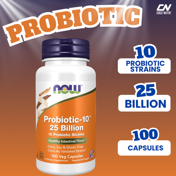 Now Foods, Probiotic-10, 25 Billion, 50 Veg Capsules