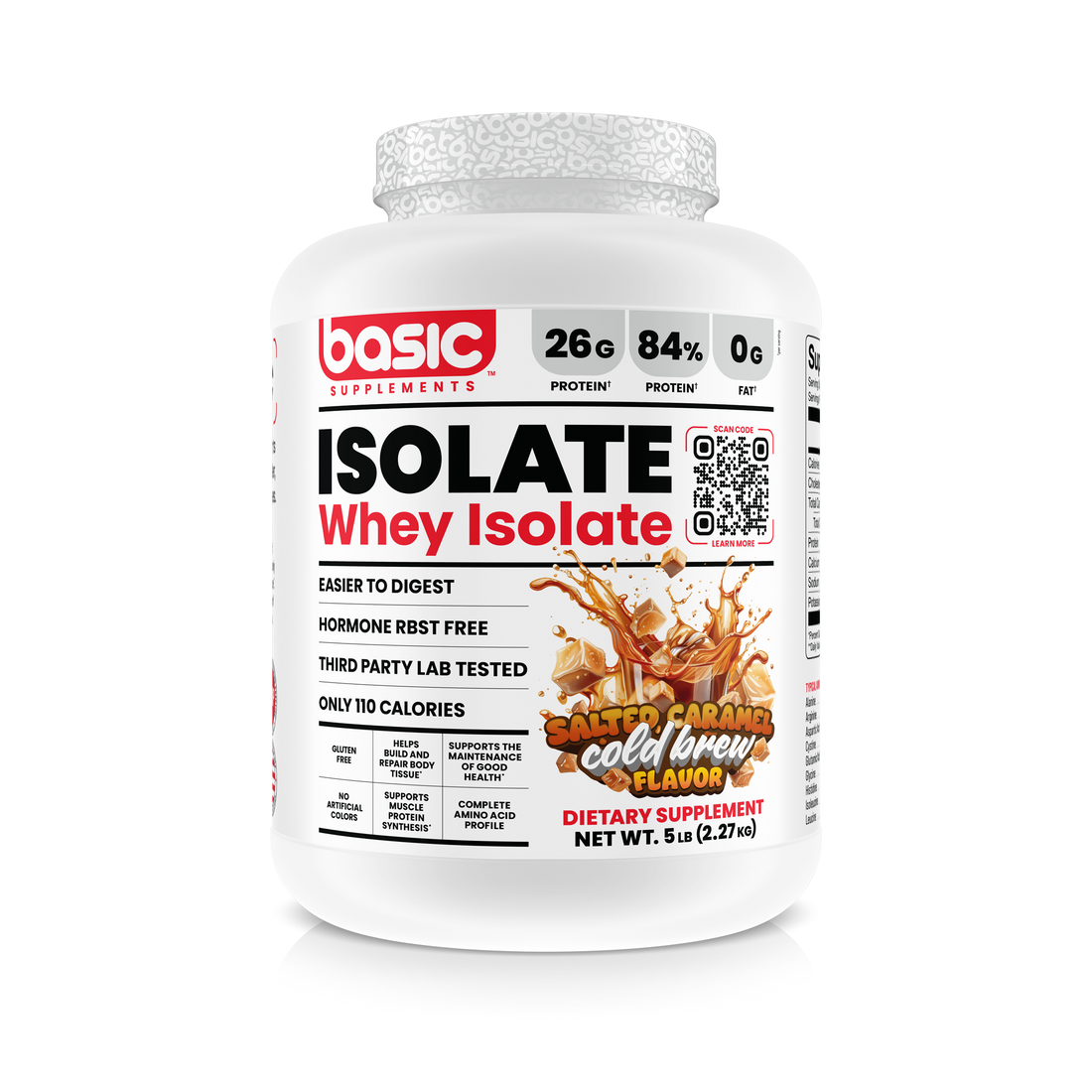 Basic Supplements Whey Isolate 2lbs-5lbs