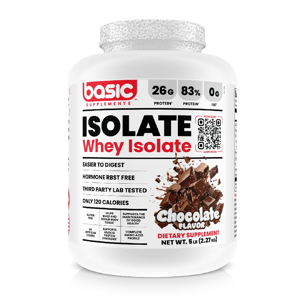 Basic Supplements Whey Isolate 2lbs - 5lbs