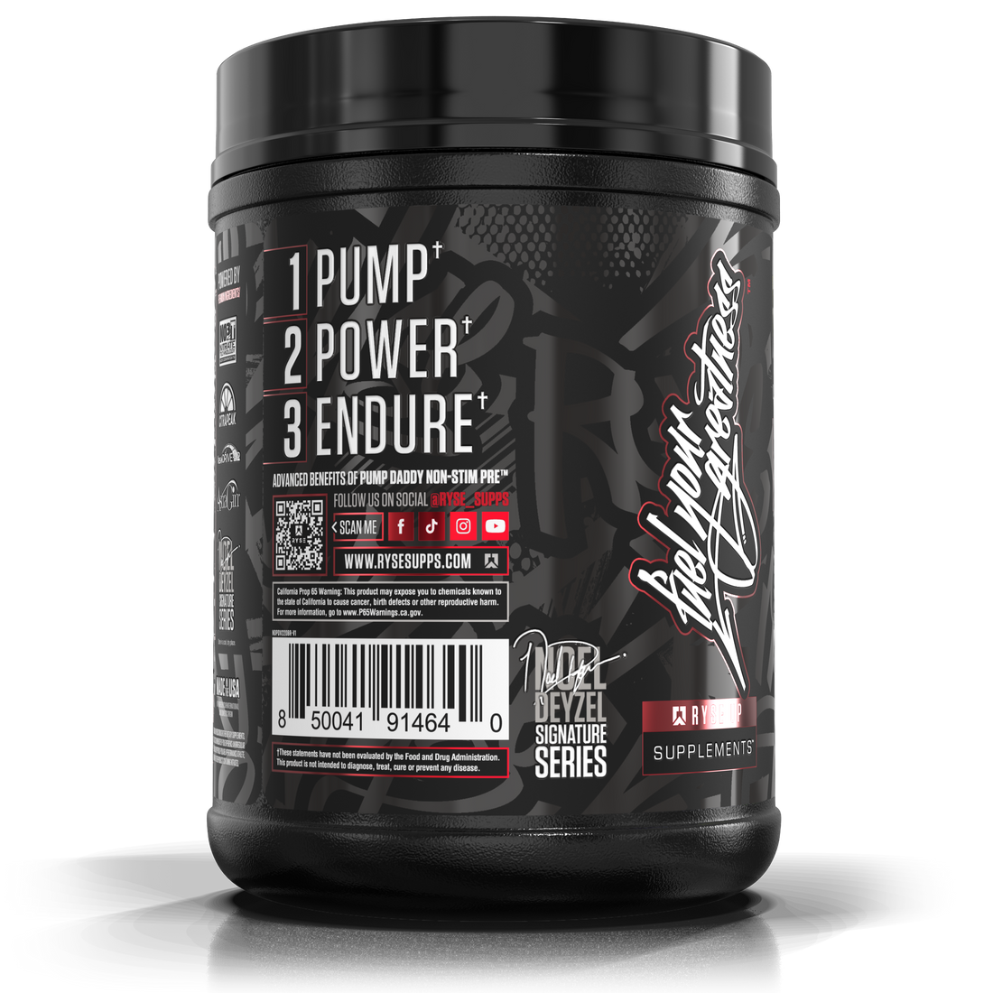 Ryse Pump Daddy V2 Non Stim Pre-Workout (40/20 Servings)