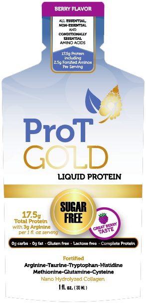 ProT Gold - Liquid Protein Shots ( Box of 24 x 1 oz servings )