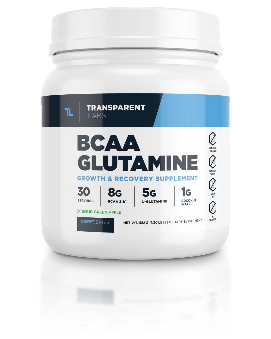 Transparent Labs BCAA Glutamine (30 Servings )