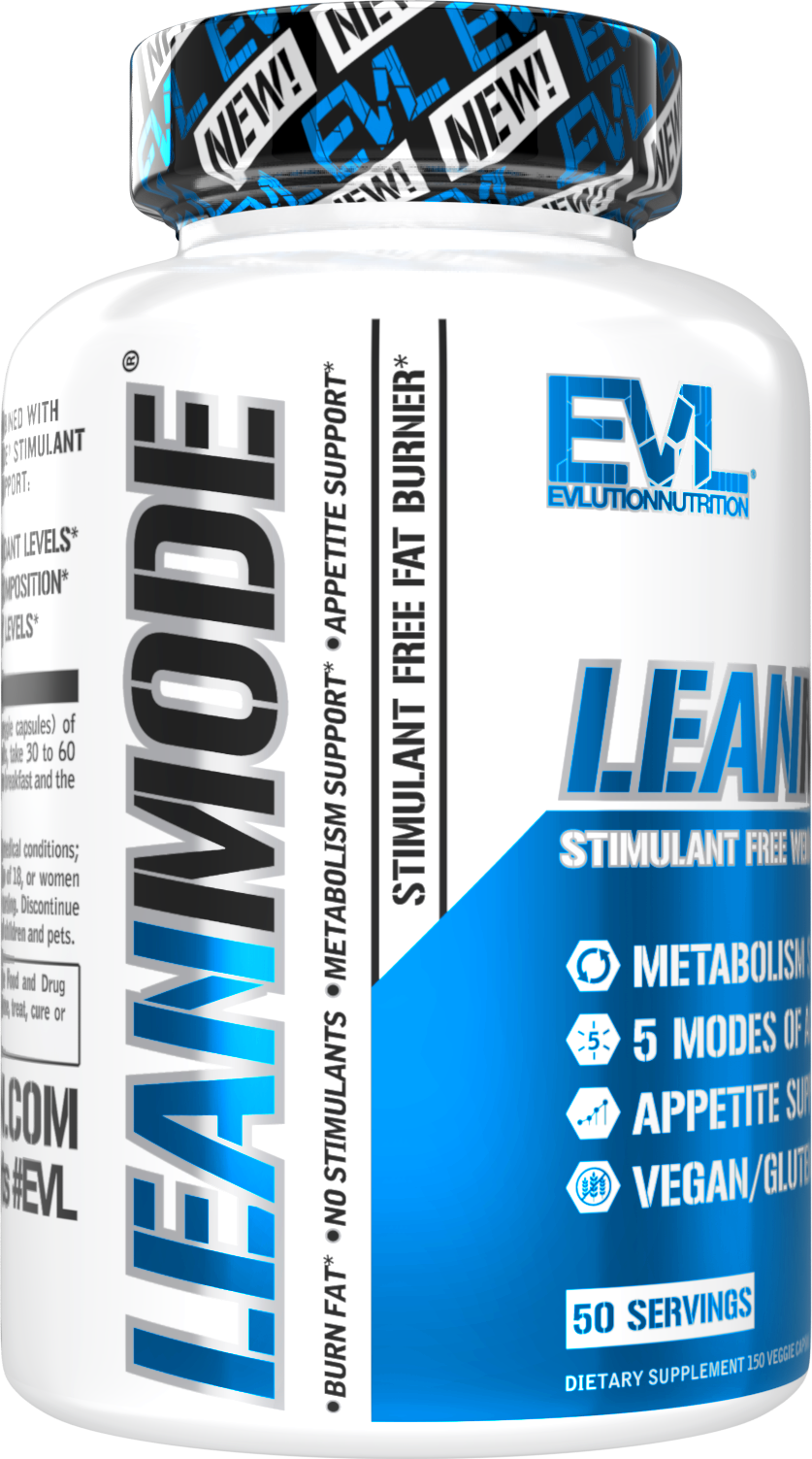 EVLution Nutrition Lean Mode, 50 Servings Fat Loss  Increase Metabolism, Appetite Control, 150 Capsules