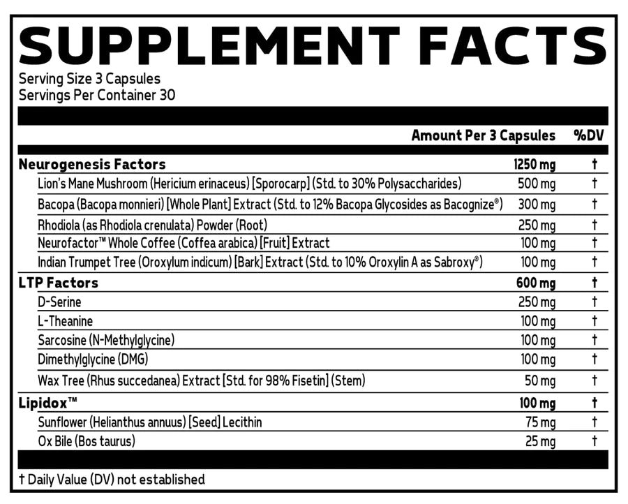 GLAXON NEURO 365 - NON-STIMULANT NOOTROPIC