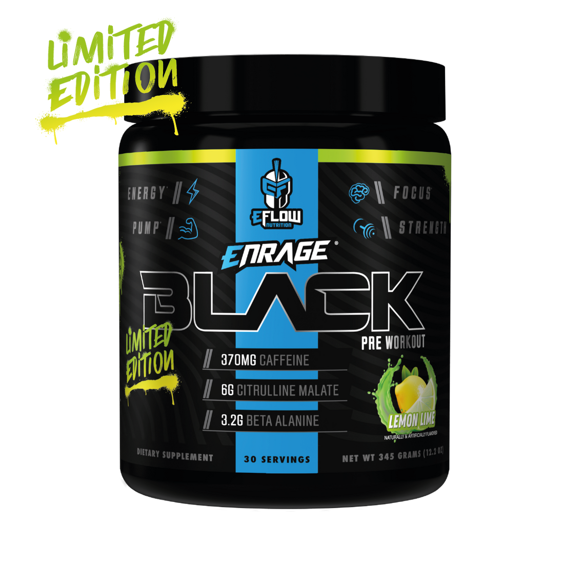 Eflow Nutrition Enrage Black Preworkout ( 30 Servings )